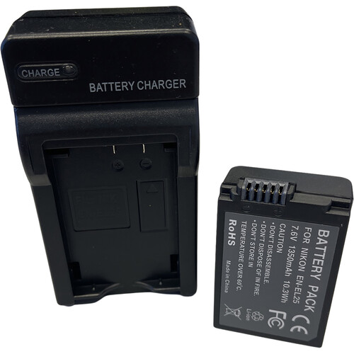 Bescor Nikon Style ENEL25 Battery and Charger Kit