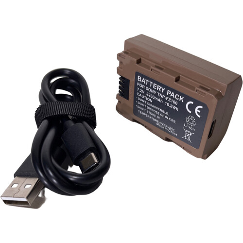 Bescor NP-FZ100 Type Lithium-Ion Battery with USB-C Charging Port