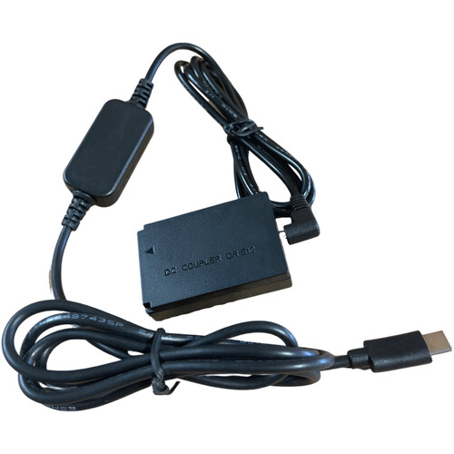 Bescor LP-E12 Dummy Battery with USB Type-C Connector Kit