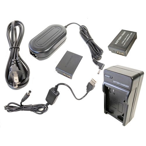 Bescor LPE17 Battery, Charger, Coupler, AC Adapter & 5V USB Adapter Kit for Select Canon Digital Cameras