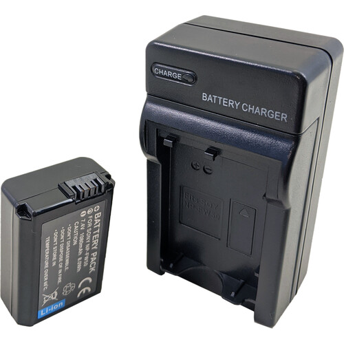 Bescor NPFW50 Battery and Charger Kit for Select Sony Cameras
