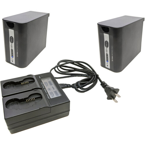 Bescor VBD98 2-Battery and Dual Charger Kit
