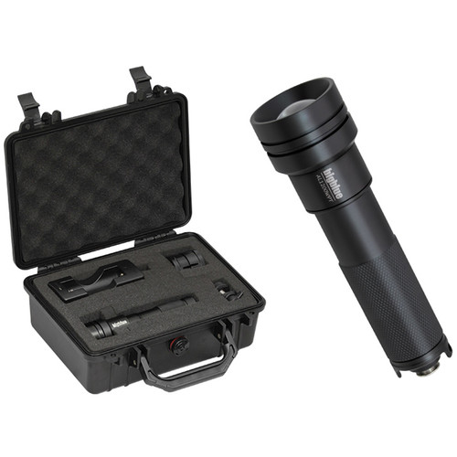 Bigblue AL1200WPT LED Dive Light with Wide Beam and Protective Case (Black)