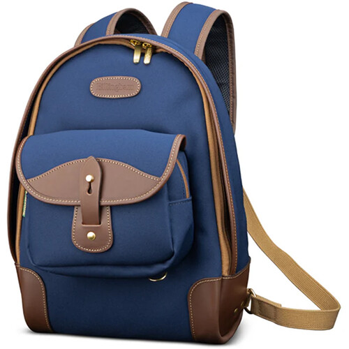 Billingham 35 Rucksack (Navy FibreNyte / Chocolate Leather Trim, 7L)