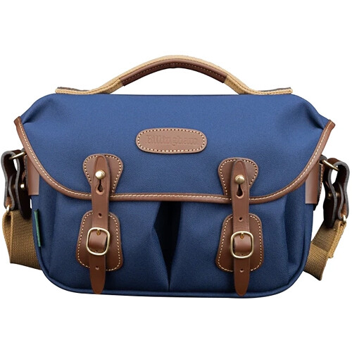 Billingham Hadley Pro Camera Bag (Navy FibreNyte / Chocolate Leather Trim, 8.5L)