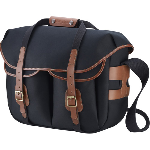 Billingham Hadley Large Pro Camera/Laptop Bag (Black Canvas / Tan Leather, 18L)