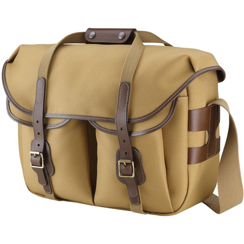 Billingham Hadley Pro Shoulder Bag (Khaki FibreNyte and Chocolate Leather, Large)