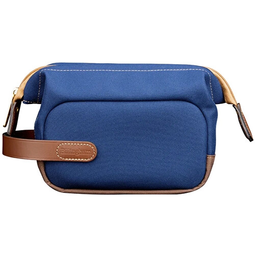 Billingham Capsule 1 Camera Bag (Navy FibreNyte / Chocolate Leather, 1L)