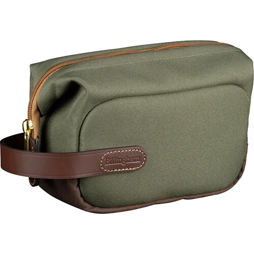 Billingham Capsule 1 Camera Bag (Sage FibreNyte / Chocolate Leather, 1L)