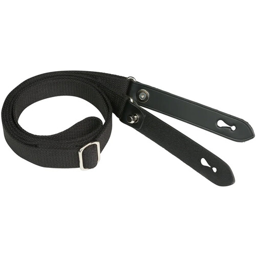 Billingham Sling Strap (Black Webbing/Black Leather)