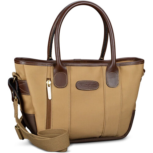 Billingham Key Grip Handbag (Khaki Canvas / Chocolate Leather, 4L)