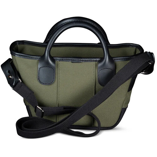 Billingham Dolly Grip Handbag (Sage FibreNyte / Black Leather, 4L)