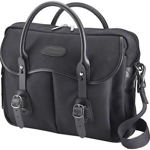 Billingham Thomas Briefcase and Laptop Bag (Black FibreNyte / Black Leather Trim)