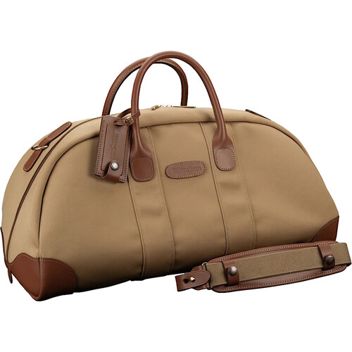 Billingham Weekender Bag (Khaki Canvas / Tan Leather Trim, 34L)