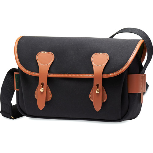 Billingham S3 Shoulder Bag (Black Canvas/Tan Leather)