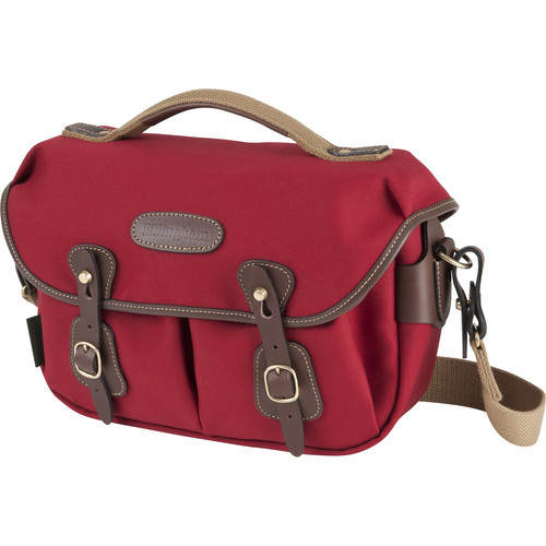 Billingham Hadley Small Pro Camera Bag (Burgundy Canvas/Chocolate Leather Trim, 5L)