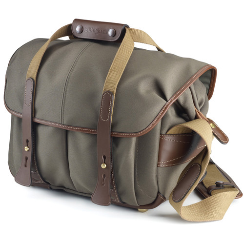 Billingham 307 Shoulder Bag (Sage with Chocolate Leather)