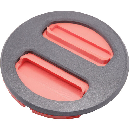 Bioluminous Front Lens Cap for Canon RF 1200mm f/8 (Red and Black)