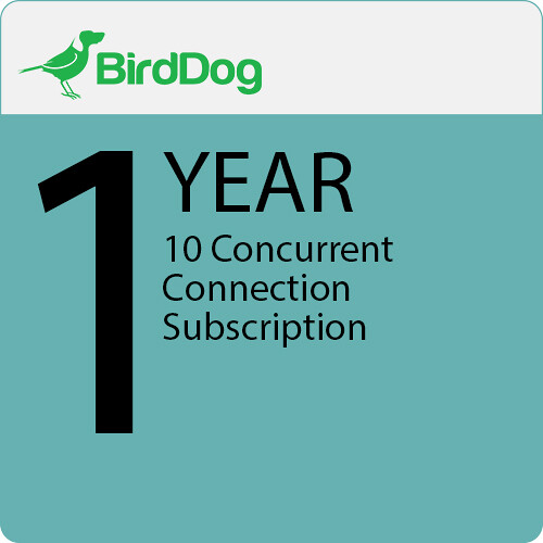 BirdDog 10 Concurrent Connections Subscription for Cloud Premium Tier (1-Year)