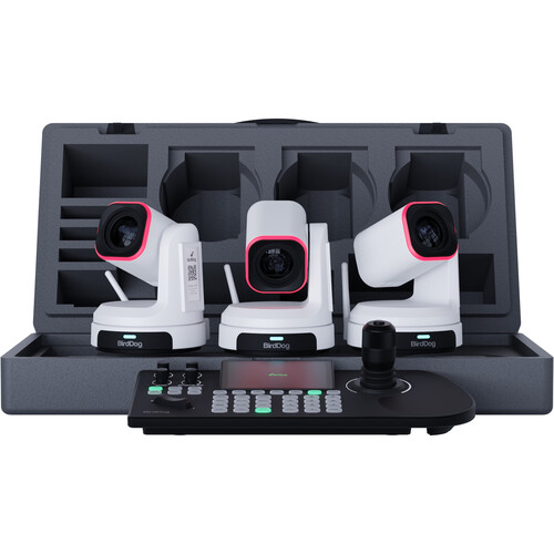BirdDog KBD PTZ Controller Kit with 3 x X1 PTZ Cameras (White)