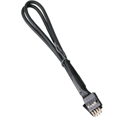 BitFenix Alchemy Internal USB Extension Cable (11.8", Black Sleeve/Black Connectors)