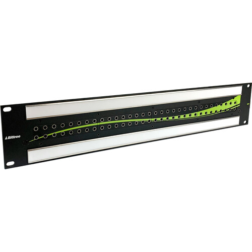 Bittree Stylized 2x32 12G+ Micro-Video Patchbay with Normallng and Termination (2 RU)