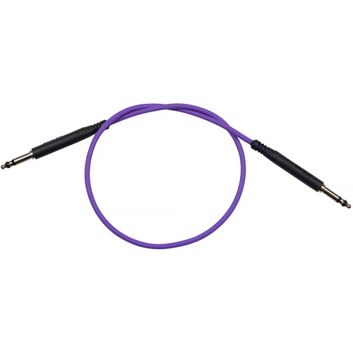 Bittree 1/4" Long-Frame Audio Patch Cable (12", Purple)