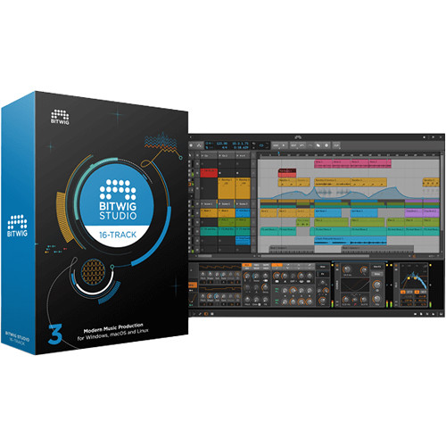 Bitwig Studio 16-Track Music Production and Performance Software (Download)