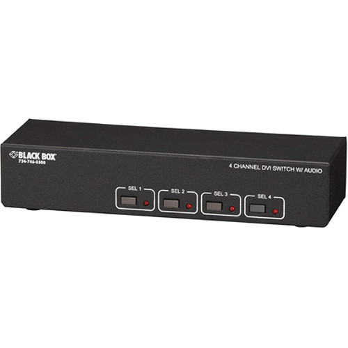 Black Box DVI Switch with Audio and Serial Control (4-Channel)