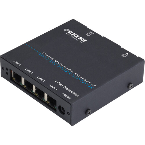 Black Box Wizard 4-Port Multimedia Extender LP Transmitter