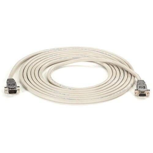 Black Box RS232 Shielded Null Modem Cable (Male/Female, 25')