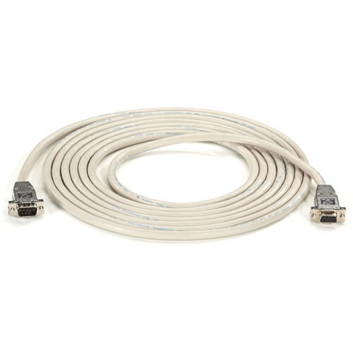 Black Box RS232 Shielded Null Modem Cable (Male/Female, 50')