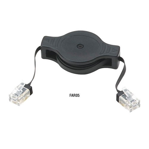 Black Box RJ-11 Retractable Cable (6.5')