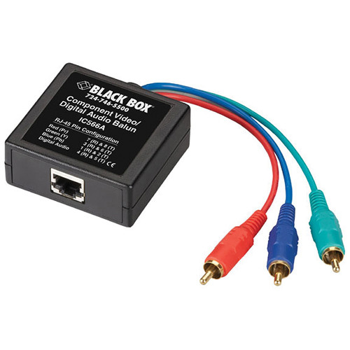 Black Box IC566A Component Video/Digital Audio Balun (Male)