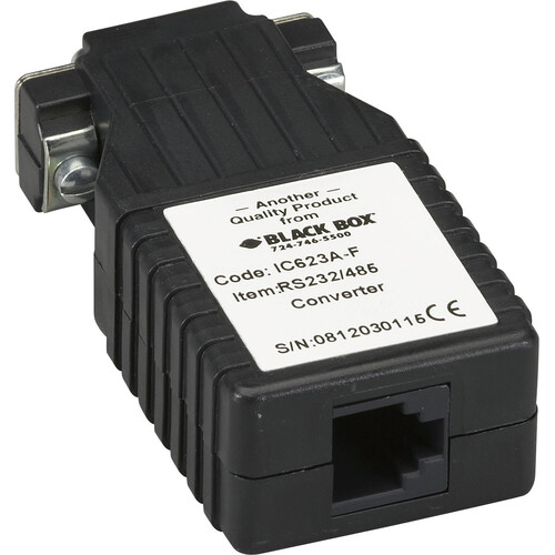 Black Box Async RS232 to RS485 Interface Converter - DB9 to RJ11