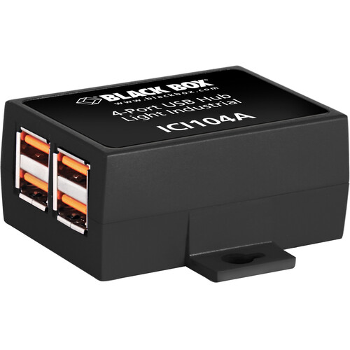 Black Box ICI104A 4-Port Industrial USB 2.0 Hub