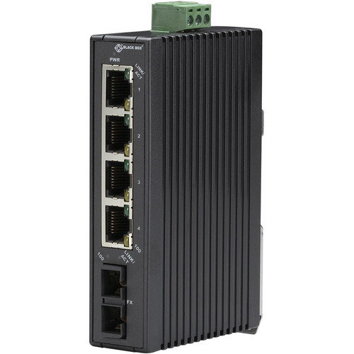 Black Box LBH120A-H-SC 5-Port Industrial 10/100 Ethernet Switch