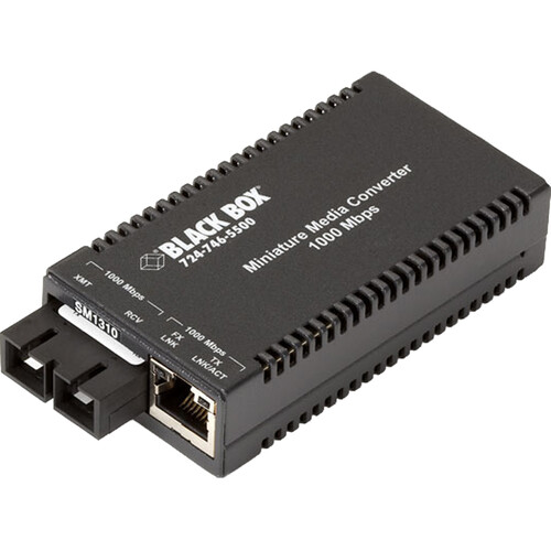 Black Box LGC011A-R2 MultiPower Miniature Gigabit Ethernet Media Converter