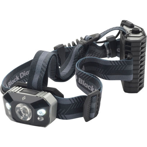 Black Diamond Icon Headlamp with Adjustable Headband (Black & Gray)