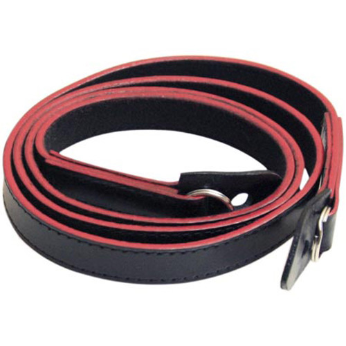 Black Label Bag Lacquered Edge Leather Strap (Red/Black)