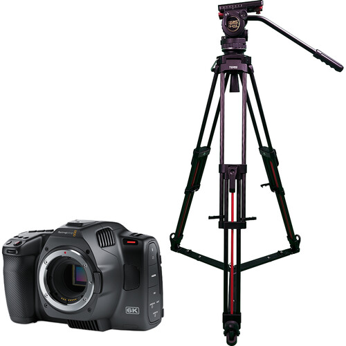 Blackmagic Design Pocket Cinema Camera 6K G2 + Teris TS-H12CF-Q Tripod System