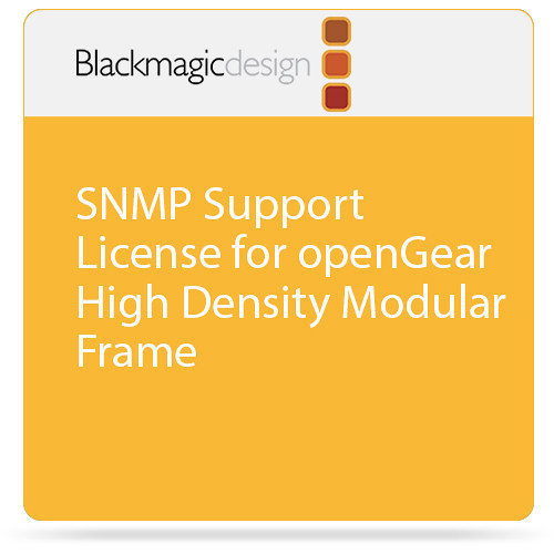 Blackmagic Design SNMP Support License for openGear High Density Modular Frame