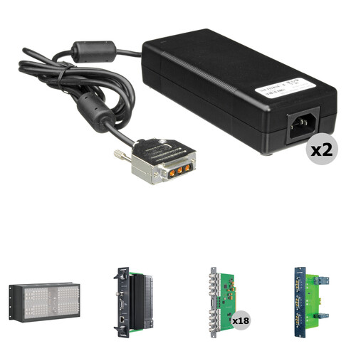 Blackmagic Design Universal Videohub 72 Kit with Crosspoint, Power, and SDI Interfaces