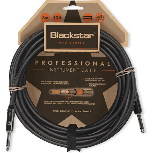 Blackstar Professional 1/4" Straight to Straight Instrument Cable (10')