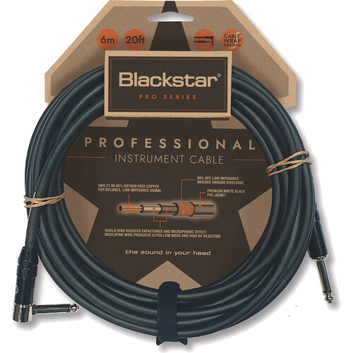 Blackstar Professional 1/4" Straight to Angled Instrument Cable (20')