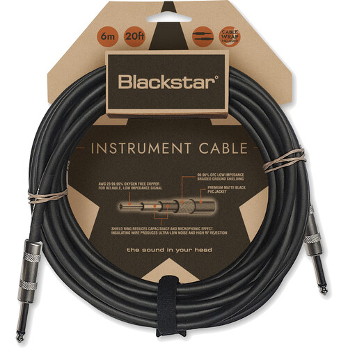 Blackstar Standard 1/4" Straight to Straight Instrument Cable (20')