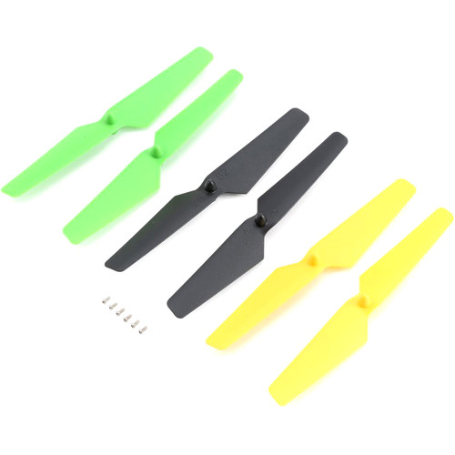 BLADE Propeller Set for Zeyrok Quadcopter (3-Pair, Yellow/Green/Black)
