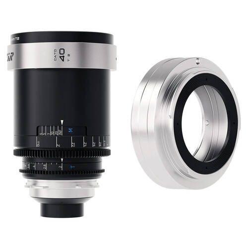 BLAZAR LENS CATO 40mm T2.0 Full Frame 2x Anamorphic Lens and Adapter Bundle (ARRI PL/Canon EF)