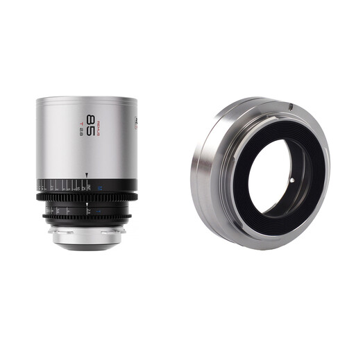 BLAZAR LENS Remus 85mm T2.8 FF 1.5x Anamorphic Lens & Mount Adapter Kit (ARRI PL/Canon EF, Silver Flare)