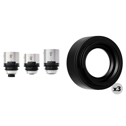 BLAZAR LENS Remus-M 1.5x FF Anamorphic 33, 50, and 100mm 3-Lens Set (Sony E, Canon RF)
